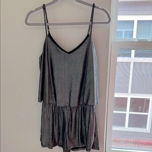 JACK by BB Dakota Black/Silver romper